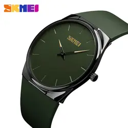 SKMEI New Women Quartz Watches Fashion Casual Ultra Thin Wristwatches Waterproof Simple Black Women Watch relogio feminino 1601S