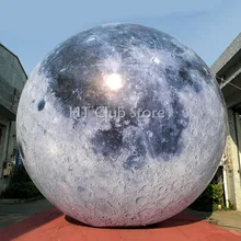 5 м гигантское Надувное освещение Луна для украшения, надувные планеты для украшения Дня Святого Валентина