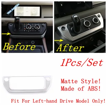 

Lapetus Car Styling Transmission Shift Gear Panel Frame Decoration Cover Trim interior Fit For Land Rover Defender 110 2020 2021
