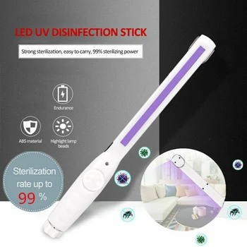

Ultraviolet Rechargeable Light 6/8LED UVC Sterilizer Lamp for Household Bedroom Tube UVC Germicidal Light Sterilizing Lights