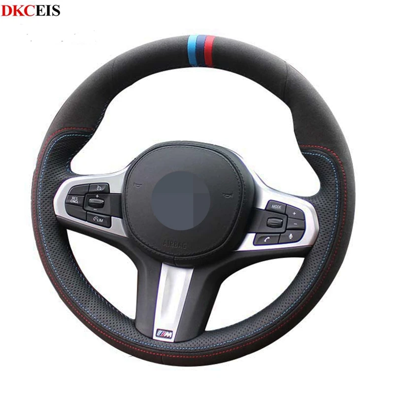 Чехол рулевого колеса автомобиля для BMW M Sport G20 G30 X5 G31 G32 X4 G21 X3 G05 G01 G02 G14 G15 G16 Черная