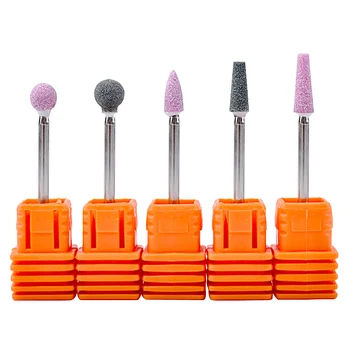 

1pc Rubber Silicone Ceramic Milling Cutter Quartz Nail Art Grinding Head For Removing The Dead Skin Electric Machine Drill Bit