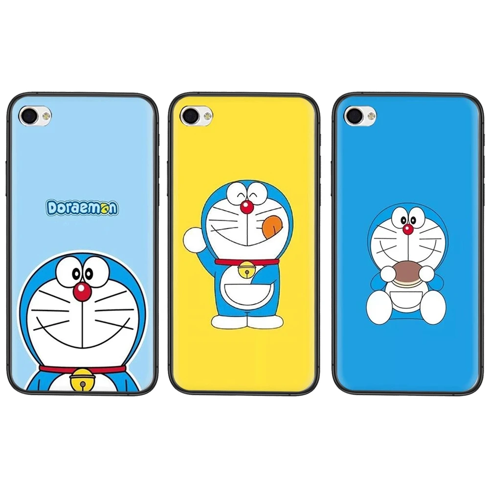 Черный чехол с рисунком Doraemon мягкий 3D для Samsung Galaxy A51 A71 A72 A70 A50 A40 A30S A20S A10S |