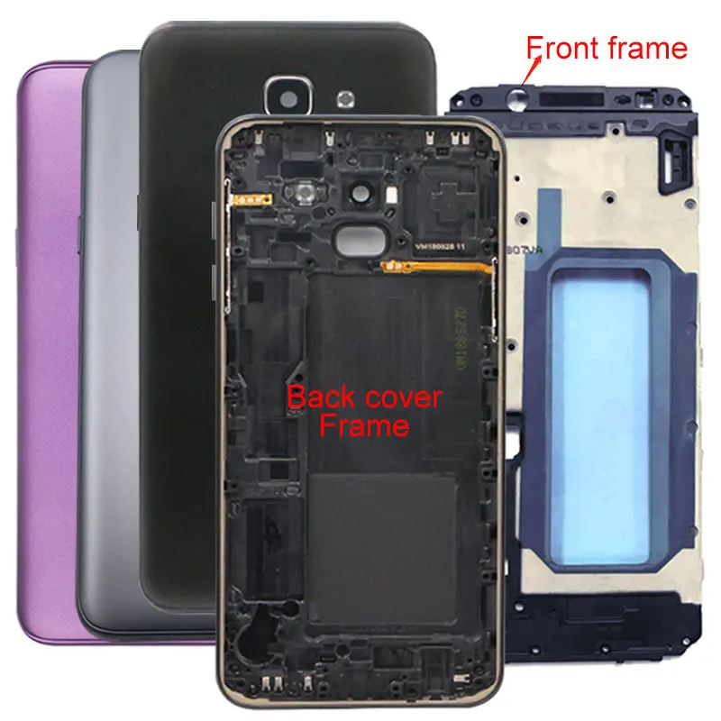 Задняя крышка аккумулятора для Samsung Galaxy J6 2018 J600 J600F средняя рамка | Мобильные