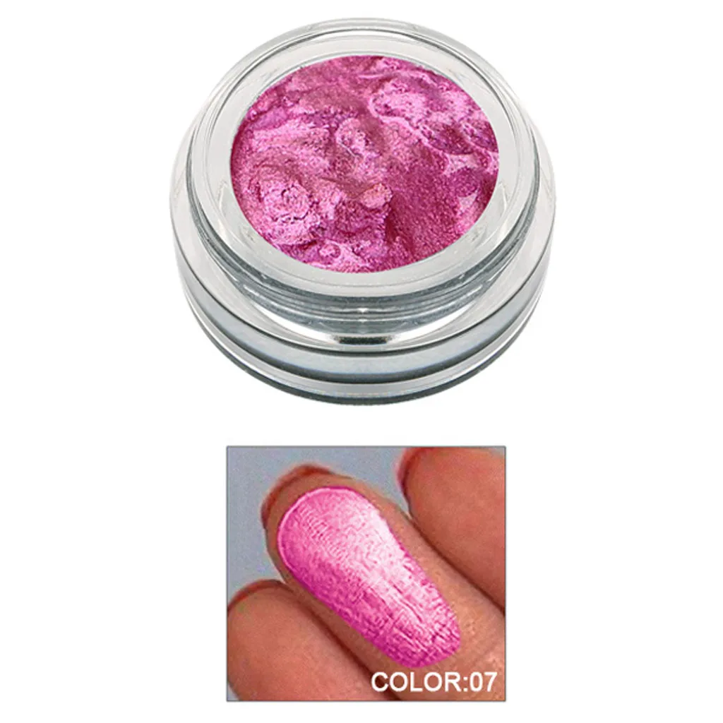 14 Colors Jelly Shimmer Glitter Eyeshadow Cream Highlighter Glow Metallic Chunky Eye Glitter FestivalParty Make Up Palette#YH - Цвет: 7
