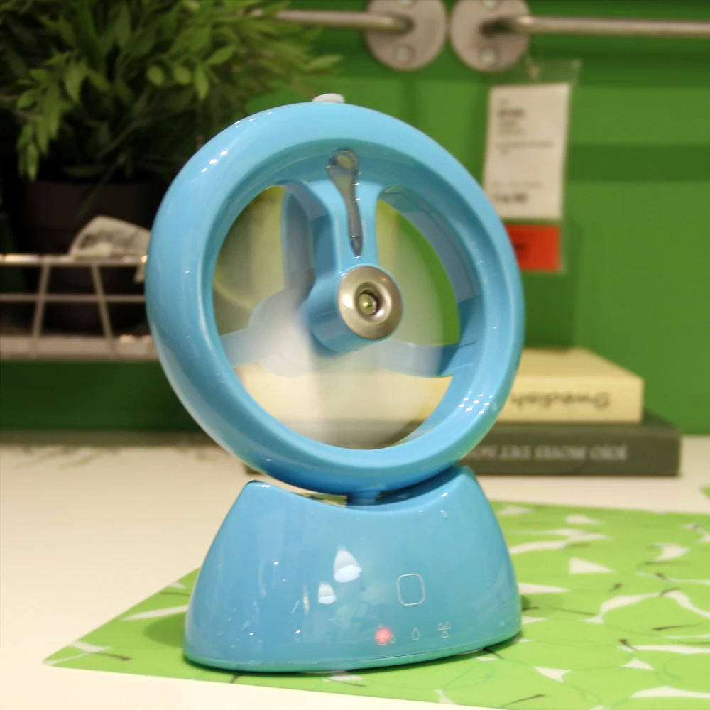 Летний увлажнитель мини-вентилятор USB Перезаряжаемый водяной туман вентилятор с литиевой батареей офисный Домашний Вентилятор охлаждения
