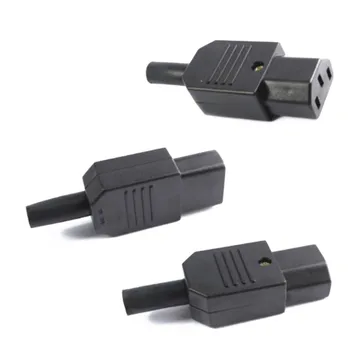 

New Wholesale Price Black IEC 320 C13 Female Plug Rewirable Power Connector 3pin Socket 10A /250V