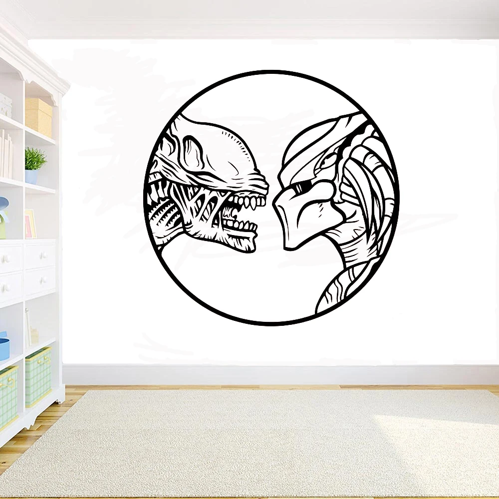 Alien Vs Depredador Pelicula Cartel Pared Calcomanias Decoracion