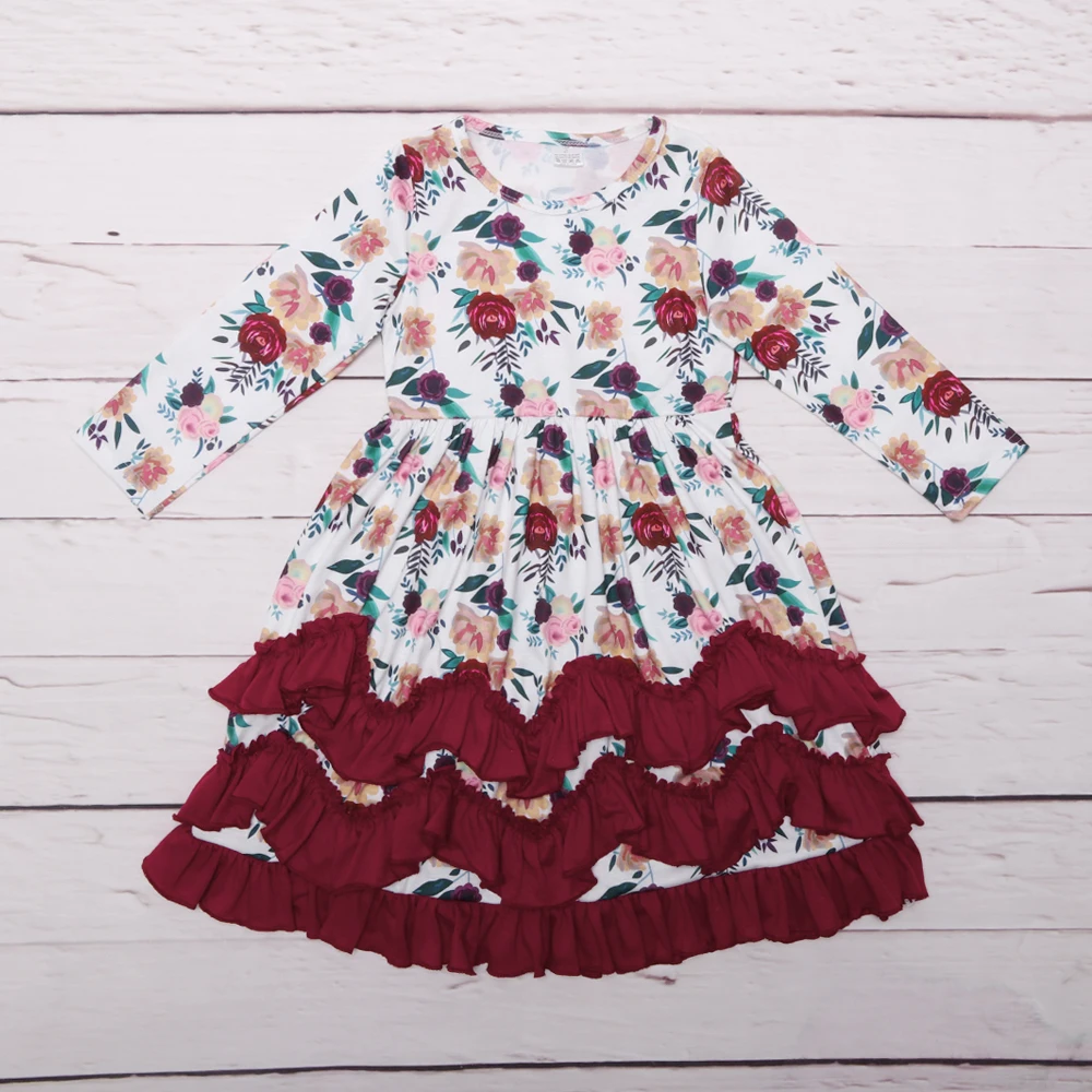 Conice NINI/платье для малышей; детская одежда; Хлопковое платье с длинными рукавами и бахромой; Эксклюзивная одежда для малышей; платье