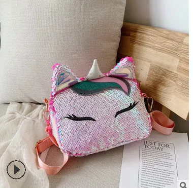 Candy Pink Для женщин блесток мешок с персонажем из мультфильмов высокого качества сумочки с животными сумка для езды на велосипеде сумка женская маленькая сумка через плечо, сумки для девушек, Курьерские сумки Мода - Цвет: Candy Pink