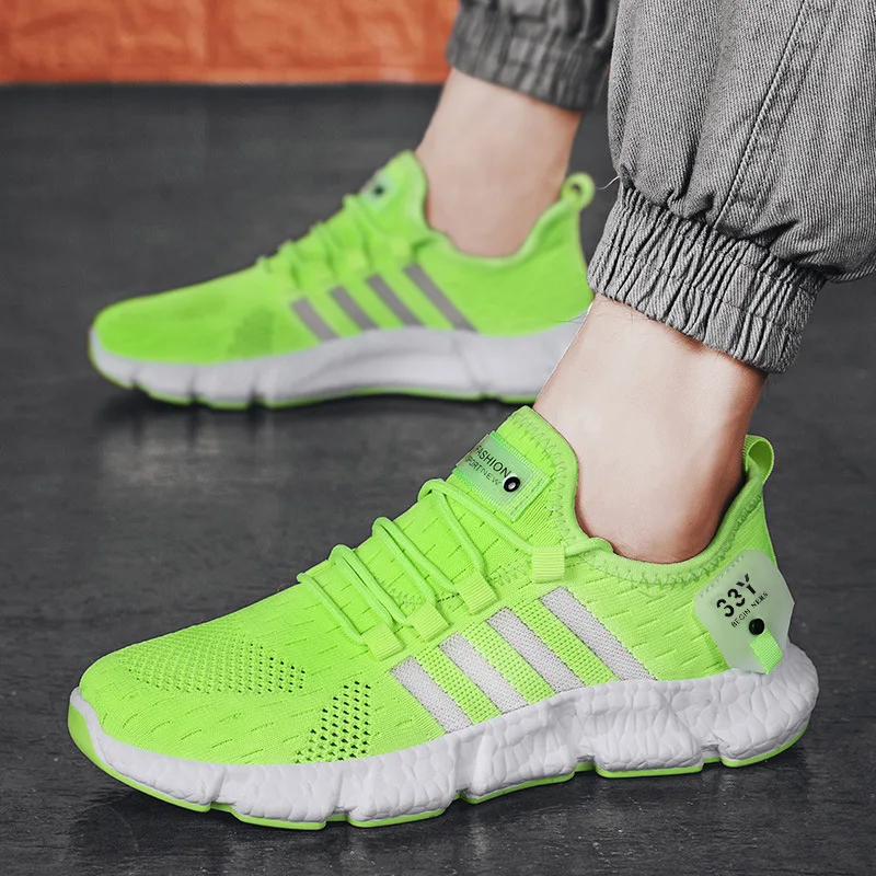 

Men Shoes Summer Brand Fashion Men Casual Shoes Lightweight Breathable Men Sneakers Lace Up Gray White Black Red Tenis Man Shoes