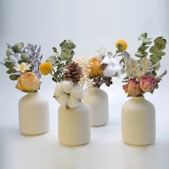 

Northern European-Style INS Ceramic Mini Hipster Vase 828 Dried Flower Home Decorations Office Desk Surface Panel Small Decorati