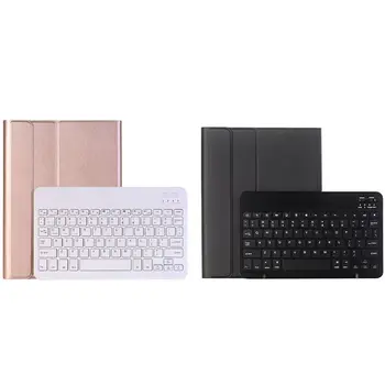 

2set Keyboard Case for iPad 2019 10.2 Inch - Stand Cover with netically Detachable Rosegold & Black