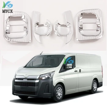 

For -Toyota HiAce Sixth generation (H300) 2019 2020 Carbon Fiber Style Door Handle Bowl Cover Cup Cavity Trim