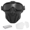 Tactical Mask + Detachable Goggles with Micro Fan Airsoft Paintball Half Face Protective Mask for Hunting, Shooting, Cs Game ► Photo 2/6