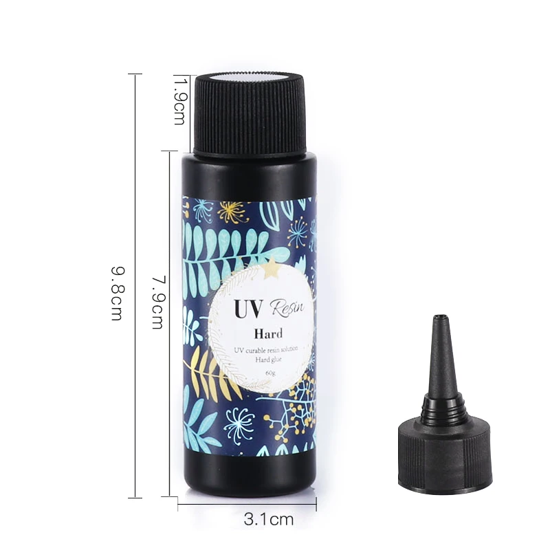200g Di Resina UV Morbida Cristallo Trasparente Colla Ultravioletta Solare Cura Di Luce Solare Fai Da Te Creazione Di Gioielli, Decorazione - 7