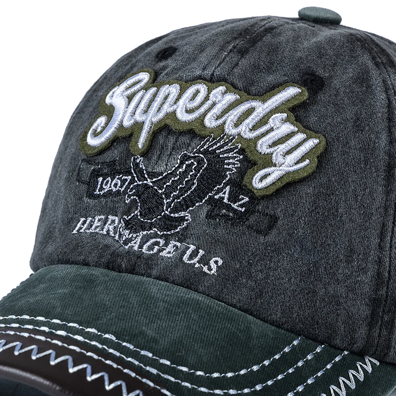 New Unisex Cap Washed Cotton Superday Embroidery Baseball