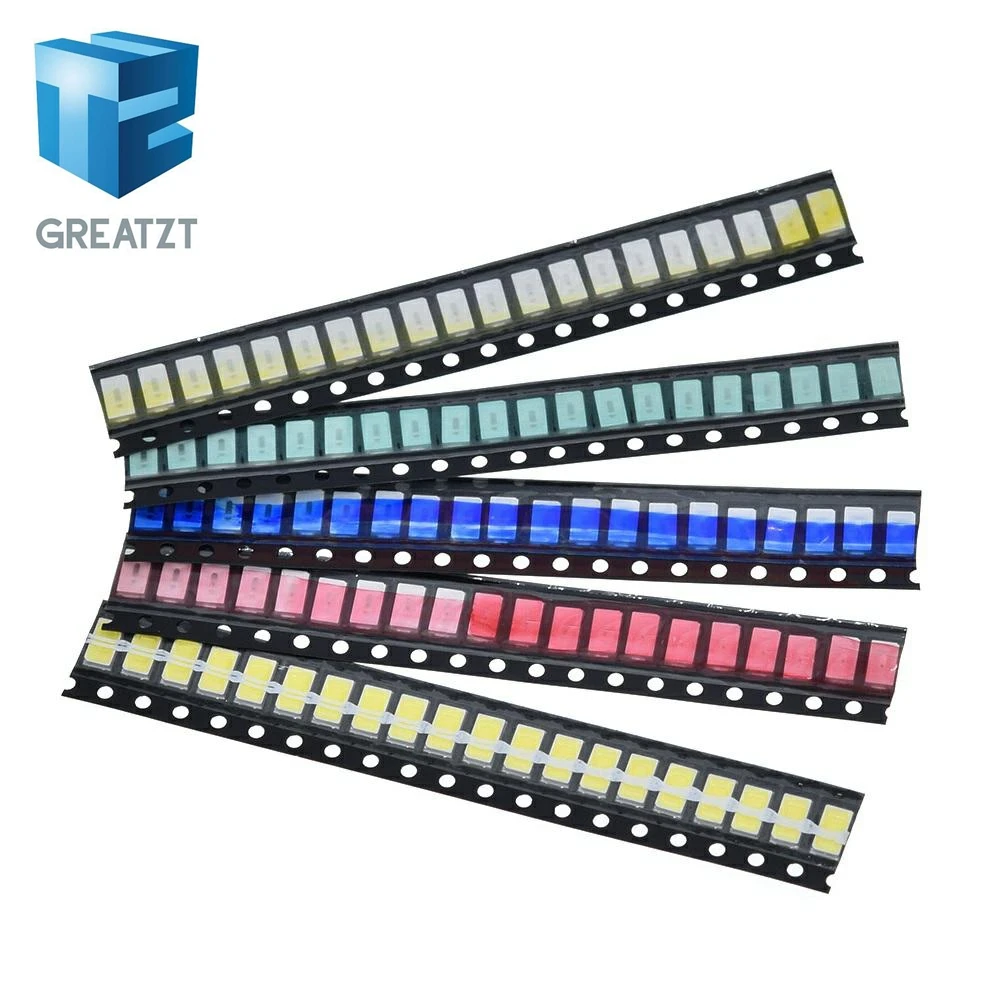 GREATZT 1 Beutel = 5 Farben x 20 Stück SMD 5730 5630 LED-Dioden-Sortiment-Set LED-Dioden-Kit Grün / Rot / Weiß / Blau / Gelb – Detail 6
