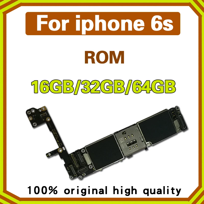 16 Гб/32 ГБ/64 ГБ материнская плата для iphone 6s разблокированные логические платы для iphone 6s без отпечатков пальцев