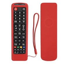 Caso protetor de proteção tv removível controle remoto capa dustproof protetor de silicone durável macio sólida casa para samsung aa59