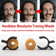 Дерево силикагель руль усы тренировочные колеса для мужчин Салон Усы Стиль шаблон для бороды формирование инструмент для укладки