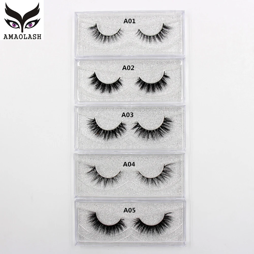 

AMAOLASH 3D Mink Lashes Handmade Mink Eyelashes Cruelty Free Crossing False Eyelashes Natural Real Mink Eye Lashes Makeup