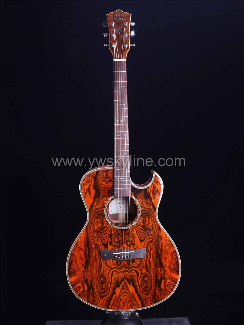 ST. PAUL SCG-60C 4" твердая Золотая сандаловая Акустическая гитара, акустическая электрогитара