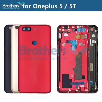 

Back Cover for Oneplus 5 5T A5000 A5010 Battery Housing with Camera Glass Lens for Oneplus5T Battery Door Rear Case Replacement