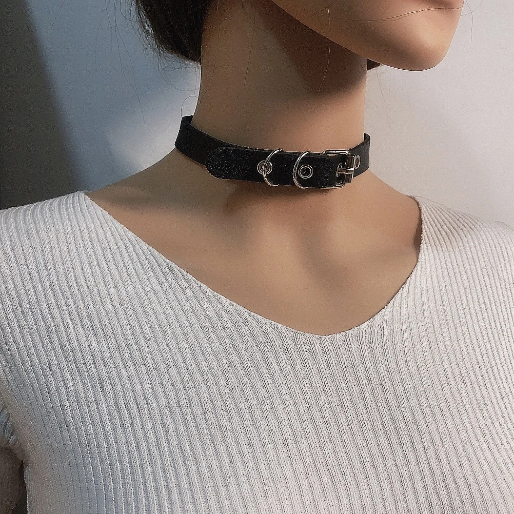 Collar gótico Vintage Punk Rock para mujer, collar sexy de cuero PU con remache de uñas en forma de corazón, joyería de fiesta, joyería| Collares tipo gargantilla| - AliExpress