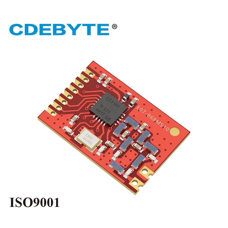 Epyte E07-868MS10 CC1101 868 МГц РЧ модуль 10dBm SMD штамповочное отверстие IoT беспроводной приемопередатчик