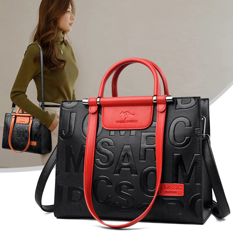 Large Capacity Retro 2021 New Ladies Bag Leather Woman Handbag Hot