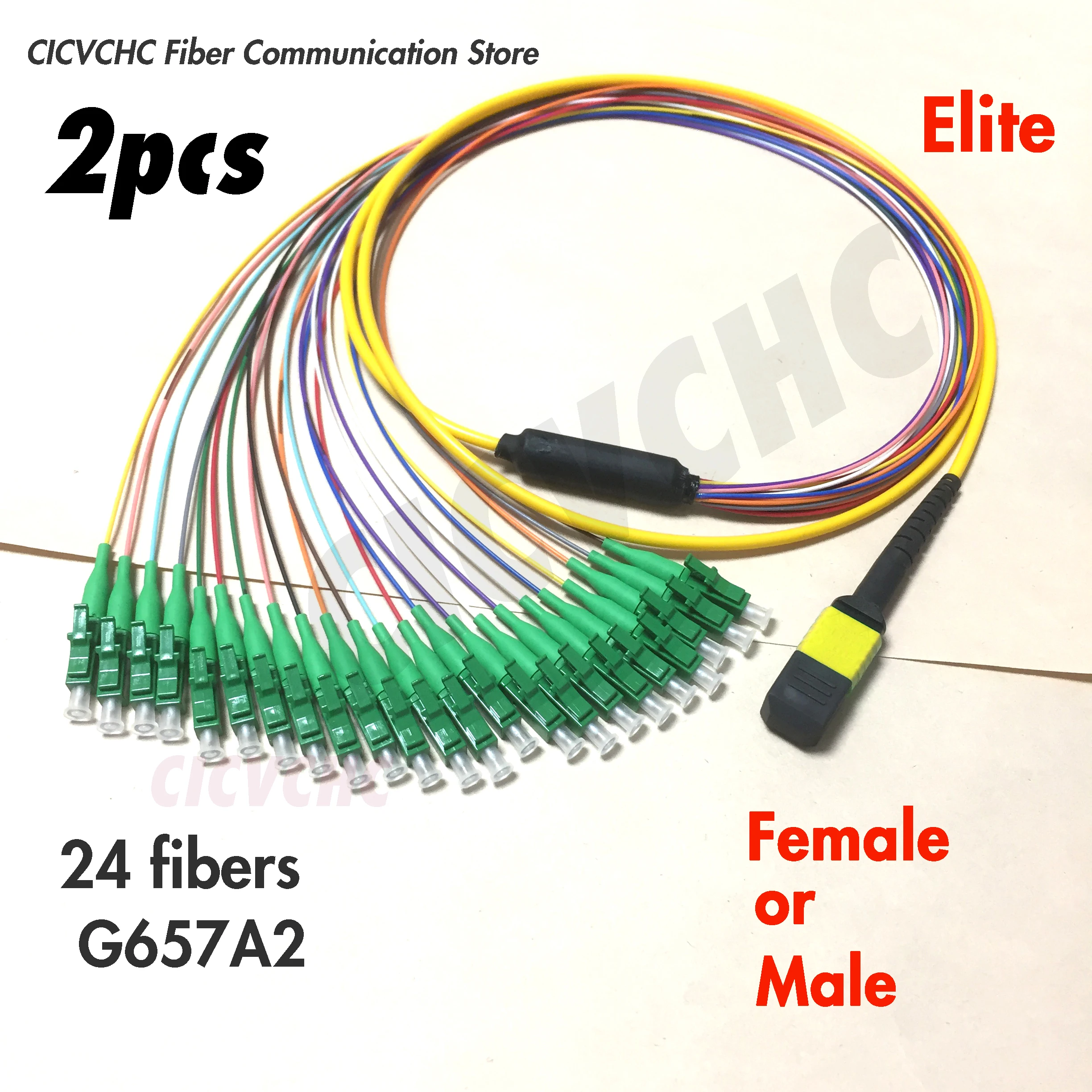 2 шт. 24 волокна-MPO/APC (Elite) Fanout с LC/стандартным кабелем-0 5 м от 10 м/QSFP + till SFP | Мобильные