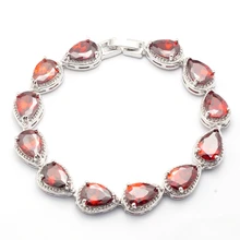 Элегантный Модный браслет с подвеской, кубический цирконий AAA CZ, свадебные ювелирные изделия, белое золото, заполненные геометрическими цепочками, браслеты для женщин