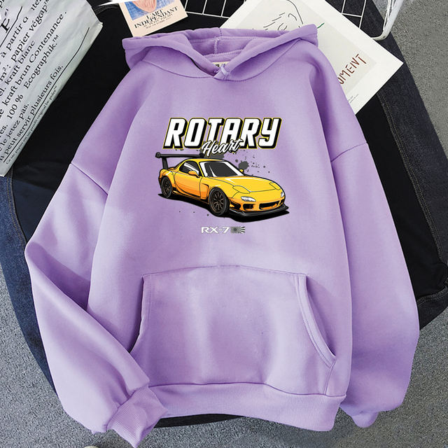 ROTARY HEART INITIAL D THEMED HOODIE (12 VARIAN)