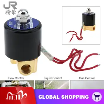 

1/4" AC 110V / 220V Electric Solenoid Valve Magnetic Pneumatic Valve Brass Body for Water Air Oil Gas