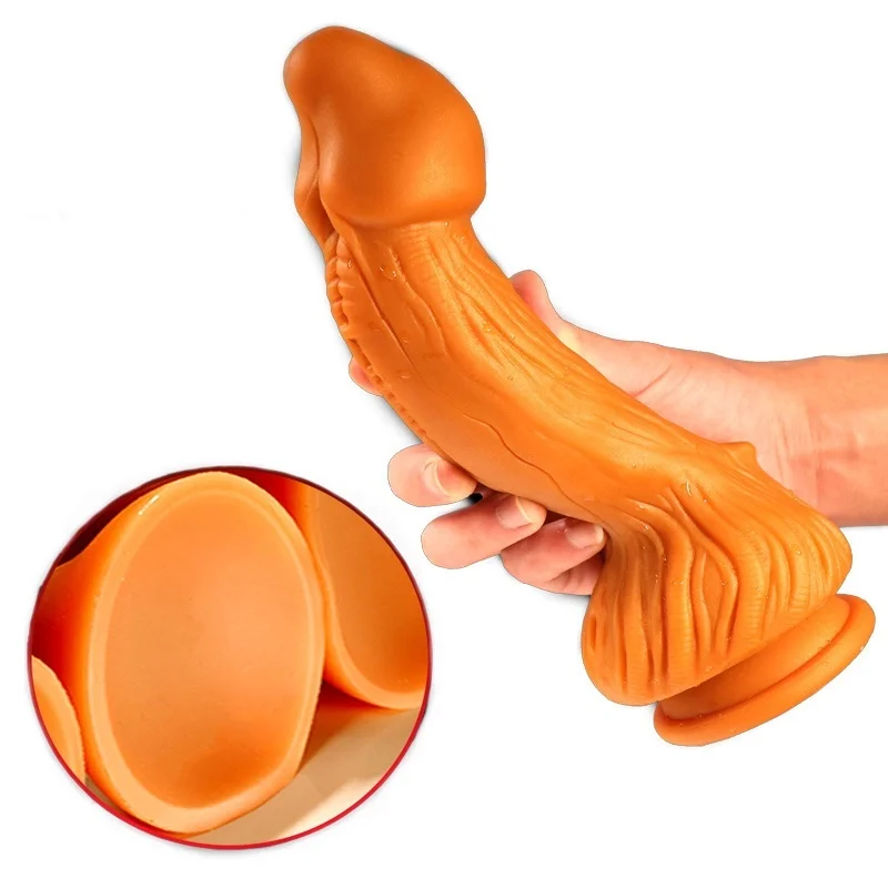 Soft Super Big Realistic Dildo with Balls Masturbation Stimulator Huge Anal Dildos Flexible Adult Sex Toys Suction Cup Big Dick 5
