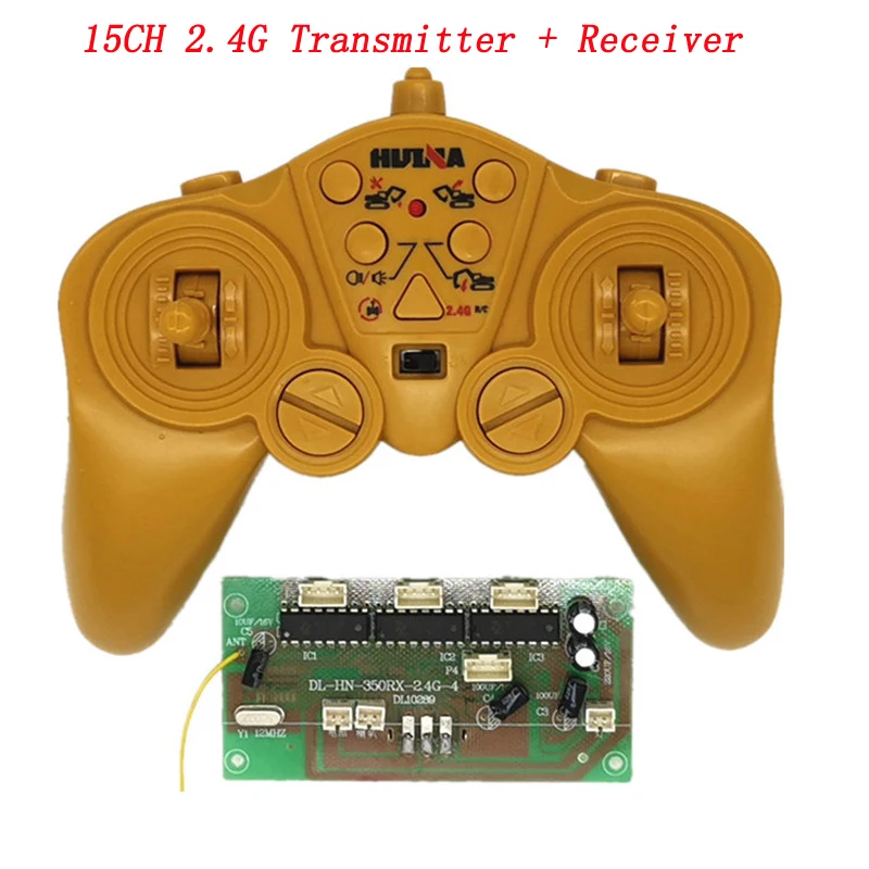

15CH 2.4GHZ Radio Sytem Parts DC 3V Transmitter 3.6V-8.4V Receiver Board fr Huina 350/550/570 50M Wireless Remote Controlling
