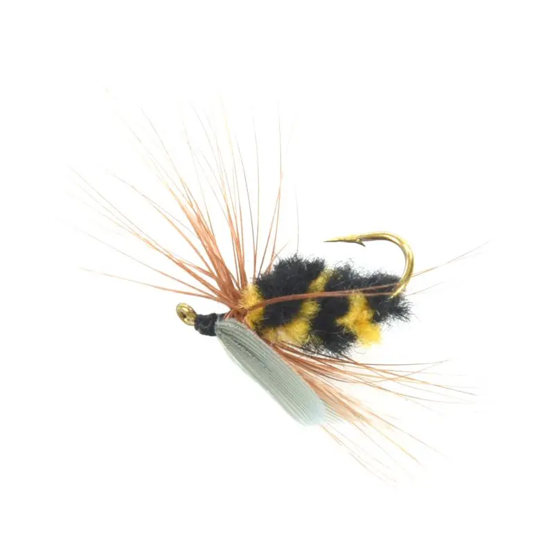 10Pcs 10 Artificial Bait Lure Bumble Bee Fly Trout Fishing Lures Bionic Honeybee | Спорт и развлечения