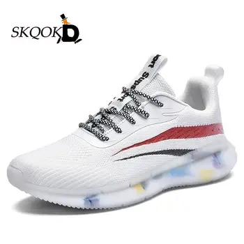 

White Shoes Men Sneakers Large Size Tenis Masculino Casual Walking Shoes Breathable Air Mesh 2020 New Athletic Running Jogging
