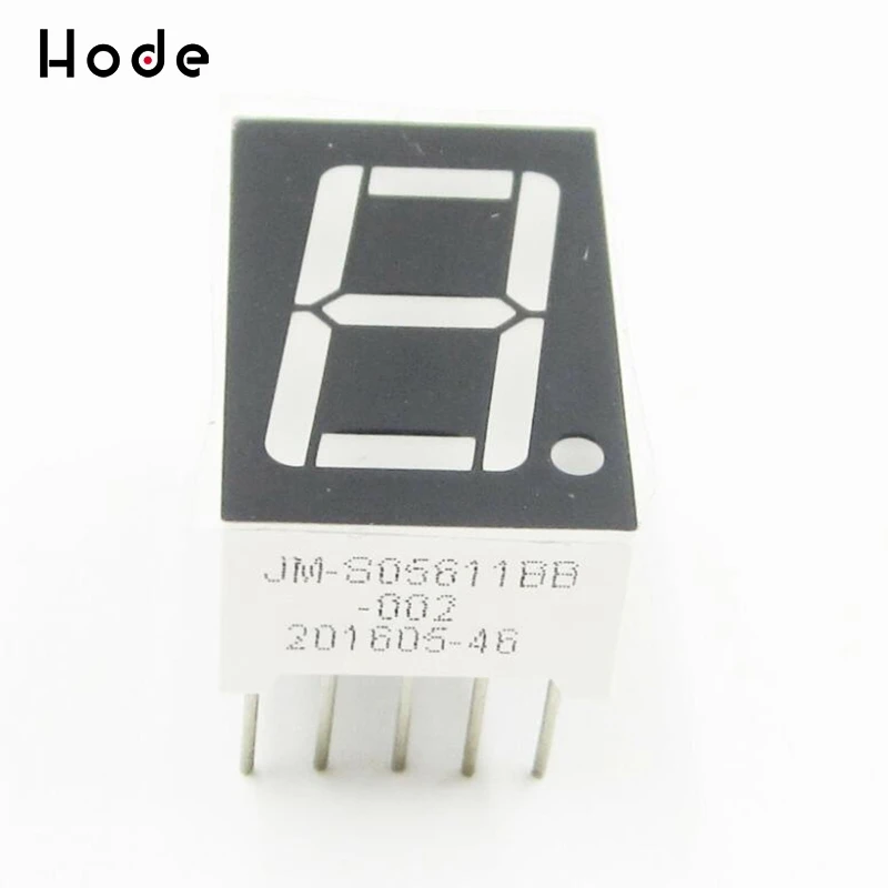 

10PCS 0.56" 7 Segment Blue LED Display 1 Digit Common Anode