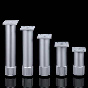 

Household Furniture Legs Adjustable Stoelpoot Doppen Production Of Aluminum Alloy Cabinet Legs Round Furniture Accessories