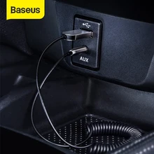 Baseus سيارة الصوت بلوتوث استقبال AUX 3.5 مللي متر جاك بلوتوث محول مكبر صوت للسيارة الموسيقى الارسال مع كابل دونغل