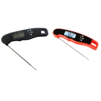 

Waterproof Digital Instant Read Meat Thermometer Folding Probe Calibration Kitchen BBQ Thermometer