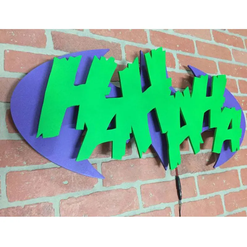 Светодиодный настенный светильник с логотипом Бэтмена и Джокера для детской спальни, 16 цветов, светодиодный прикроватный светильник, настенный светильник для украшения дома