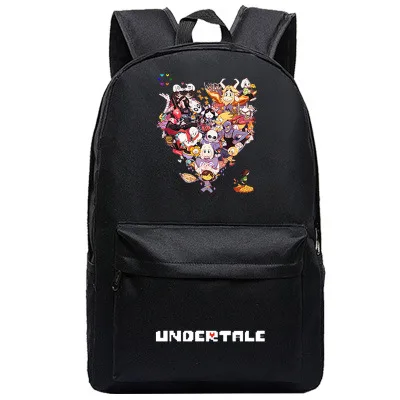 Undertale Frisk Sans Студенческая школьная сумка на плечо Косплей рюкзак Teentage дорожный рюкзак для ноутбука подарок - Цвет: 7