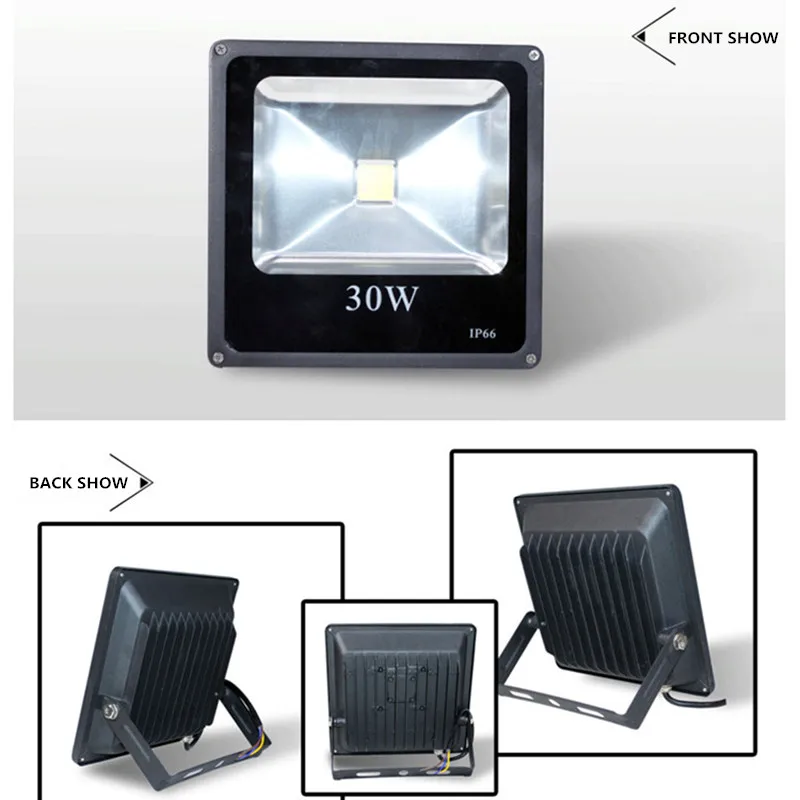 10W 30W 50W 100W 200W LED 투광등 220V COB 투광등 방수 야외 프로젝터 스포트라이트 외부 벽 램프 조명