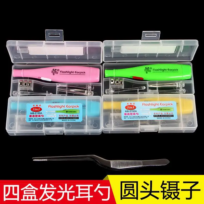 

Infant Tool Tao Hook Climb Visual Deconstructable Cleaner Luminous Ear Pick Earwax Ear Spoon Light Included Spiral Children