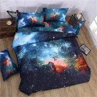 

45 bedding sets Twin/Queen Size Universe Outer Space Themed Bedspread 2pcs/3pcs/4pcs Bed Linen Bed Sheets Duvet Cover Set