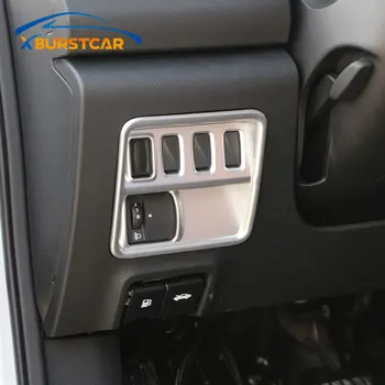 

Xburstcar Car Chrome Headlight Switch Circle Trim Cover Stickers for Renault Koleos for Samsung QM6 LHD 2017 2018 Accessories