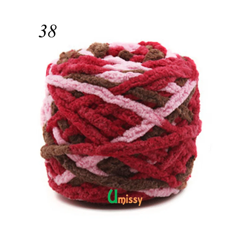 1 шт. цветная кашемировая шерстяная пряжа для вязания, красивая шапка, шарф, свитер, обувь, гигантское шерстяное одеяло - Цвет: 38 1pc